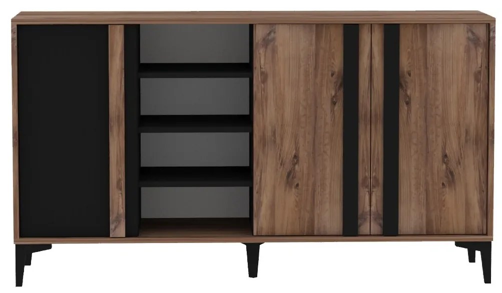 Súprava nábytku do obývačky Lacin borovica Atlantic/antracit