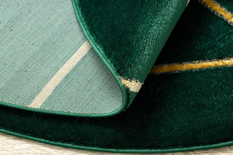 Dywany Łuszczów Kusový koberec Emerald 1013 green and gold kruh - 160x160 (priemer) kruh cm