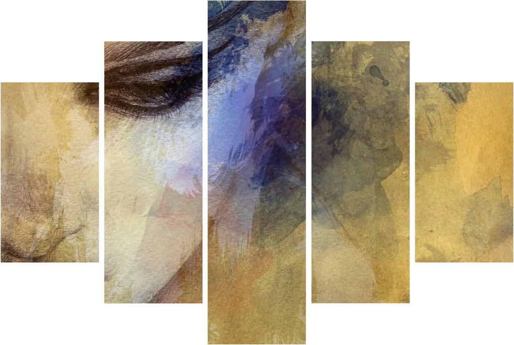 Obraz - Portrét ženy, kresba (150x105 cm)