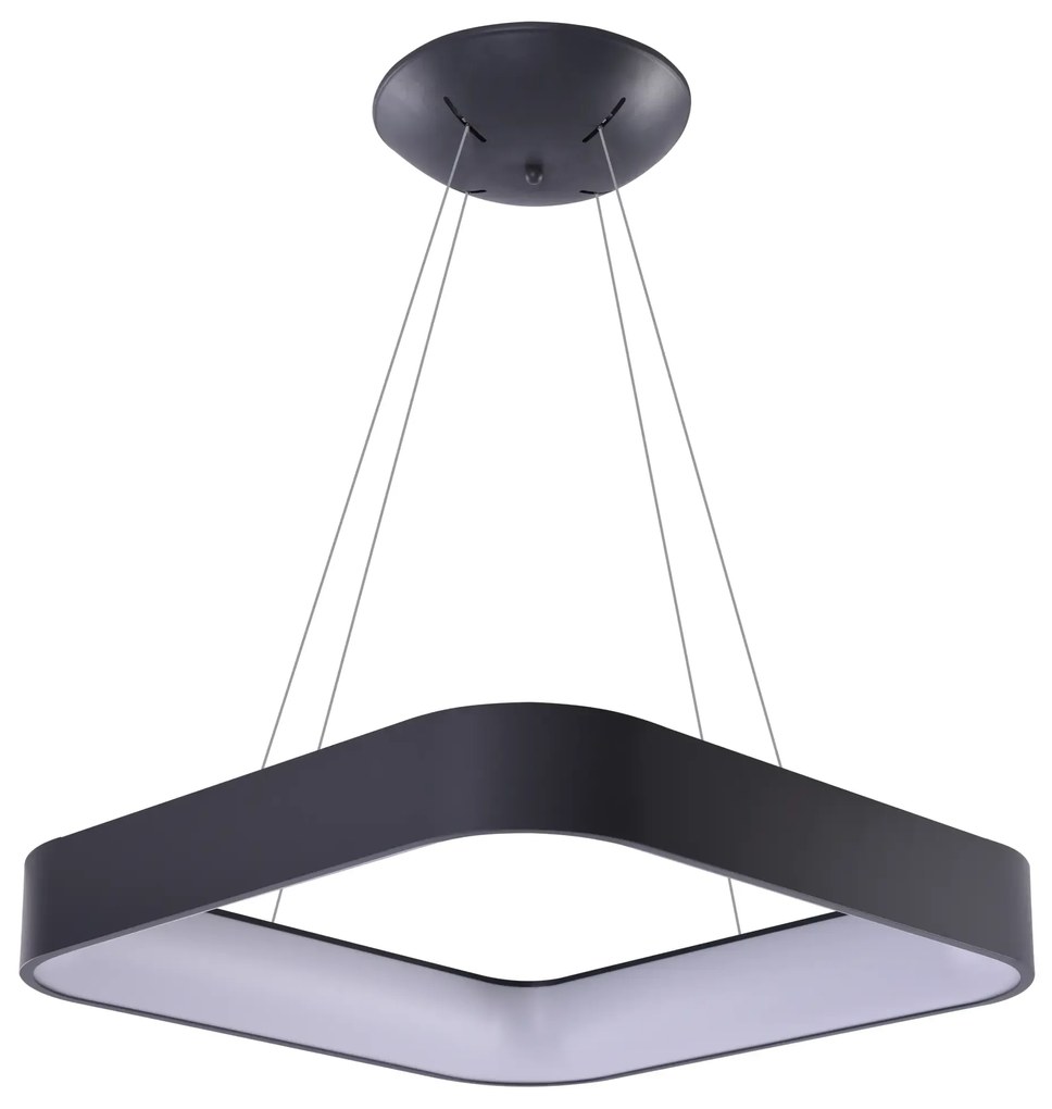 Moderný luster Solvent S 80 sivé s diaľkovým ovládačom