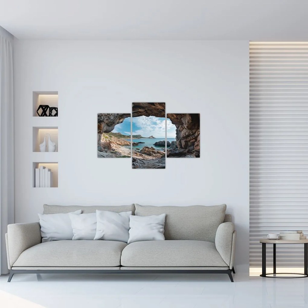 Obraz - Jaskyňa pri mori (90x60 cm)