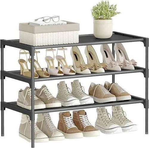XXXLutz REGÁL NA TOPÁNKY, čierna, 62,3/53,5/29,7 cm Boxxx - Online Only drobný nábytok - 002543072701