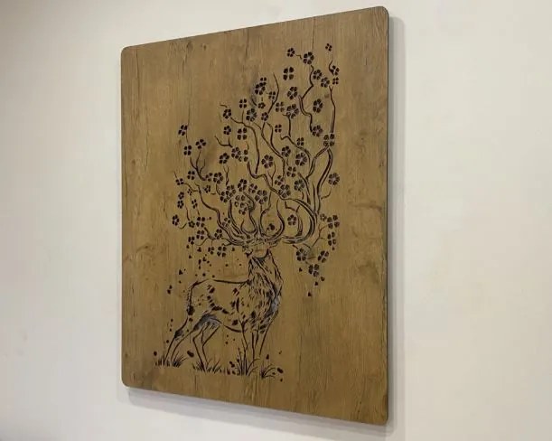 Led obraz Jeleň a sakura