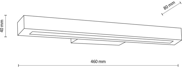 LED Nástenné svietidlo TEO LED/8W/230V 3000K orech