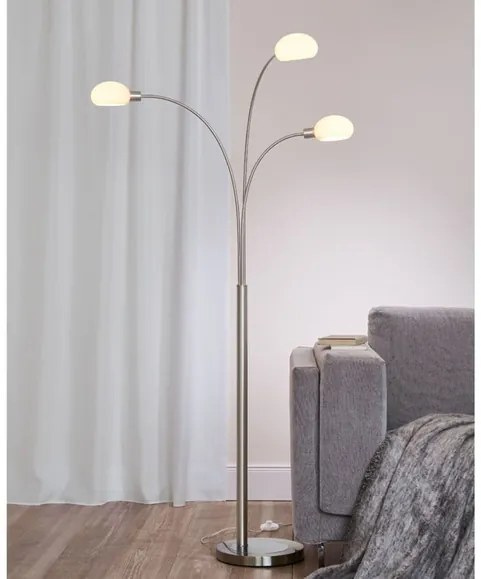 LIVARNO home Oblúková/stojacia LED lampa (stojacia lampa) (100342670)
