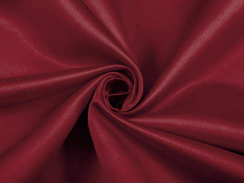 Biante Saténový behúň na stôl polyesterový Satén LUX-036 Vínovo červený 35x160 cm