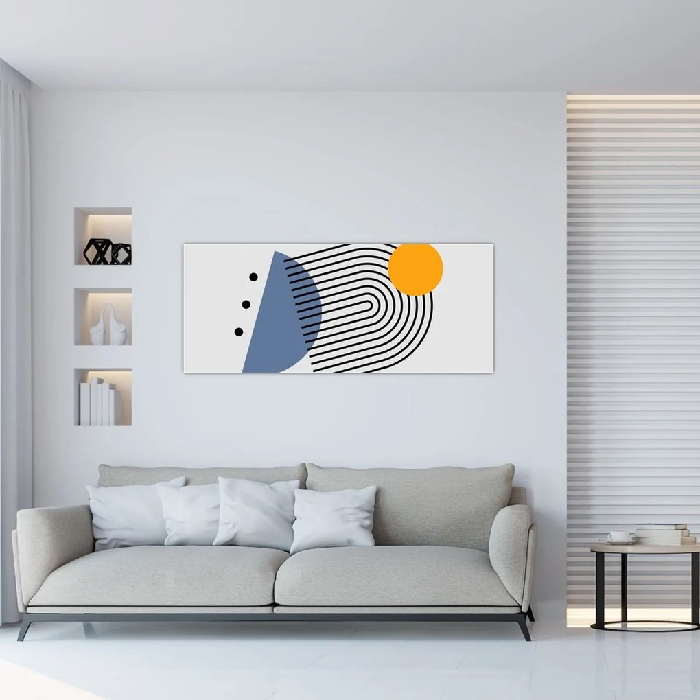 Obraz - Minimalistická abstrakcia N⁰2 (120x50 cm)