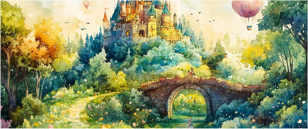 Obraz - Rozprávkový zámok (120x50 cm)