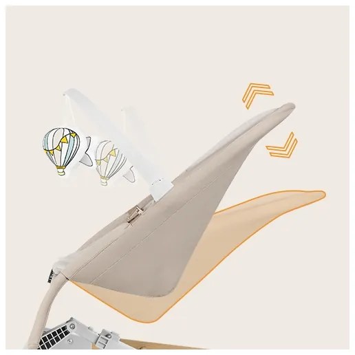 Lionelo - Detská hojdačka LILAC béžová