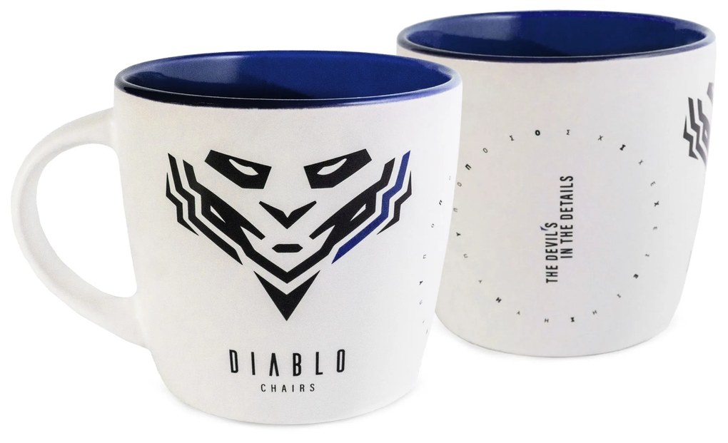 Hrnček Diablo Chairs bielo-modrá