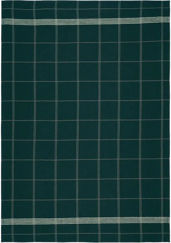 Zelená kuchynská utierka z bavlny Södahl Geometric, 50 x 70 cm