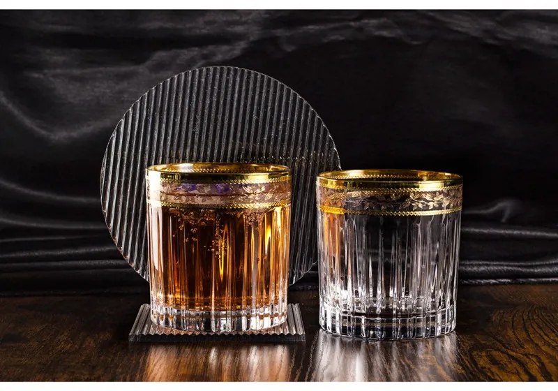 BOHEMIA PRESTIGE DORATO POHÁR NA WHISKY 360ML SADA 6 KS