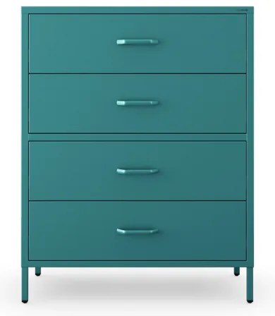 Komoda CARLA, 800 x 1015 x 400 mm, Modern: morská farba