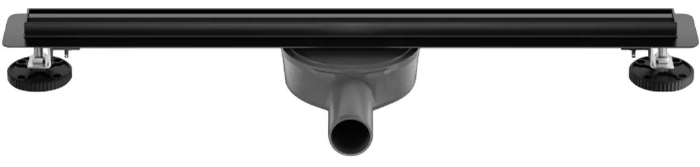 CERANO Cerano, Lineárny odtokový žľab Slim 110 cm s otočným sifónom o 360°, čierna, CER-CER-414917