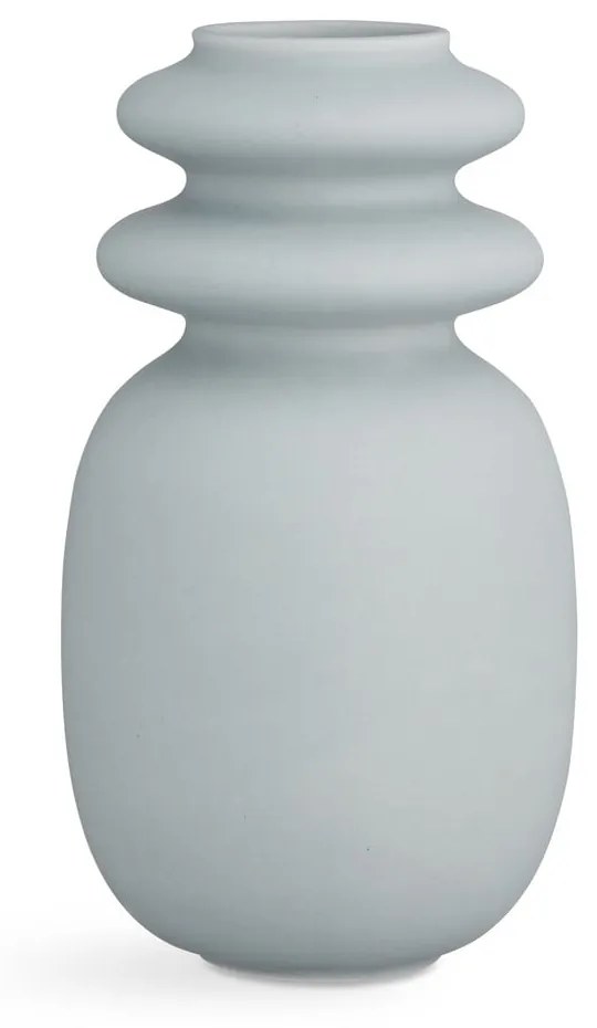 Modro-sivá keramická váza Kähler Design Kontur, výška 29 cm