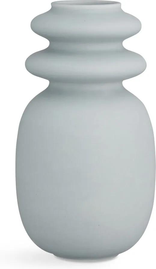 Modro-sivá keramická váza Kähler Design Kontur, výška 29 cm