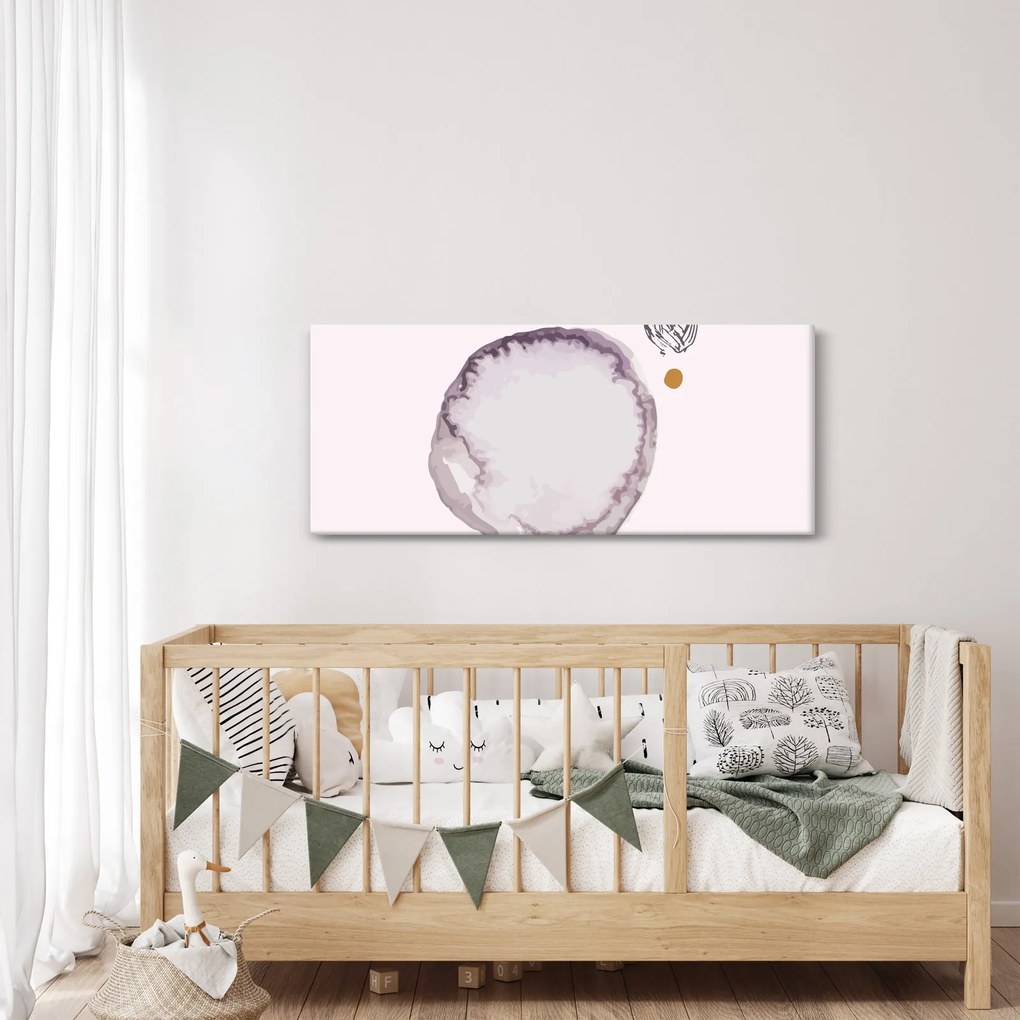 Obraz - Fialový minimalizmus N⁰4 (120x50 cm)