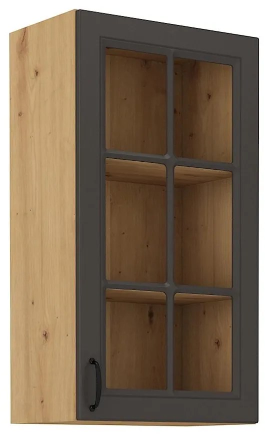 Kuchynská skrinka STILO grafit mat/artisan 40gs-90 1f