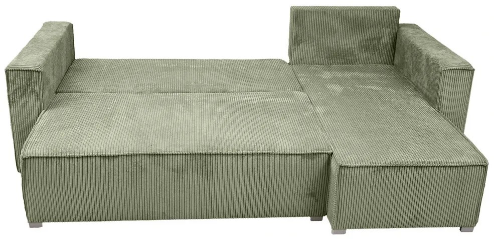 Mentolová rohová pohovka SMART COSARO, obojstranná + 2 vankúšiky ZADARMO