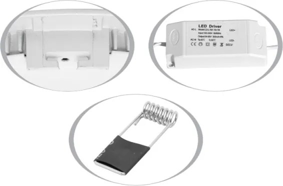 LED podhľadové svietidlo LADA LED/25W/230V 4100K IP44