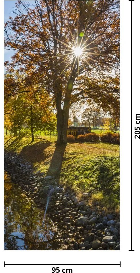 Fototapeta na dvere - Vodný kánal (95x205cm)