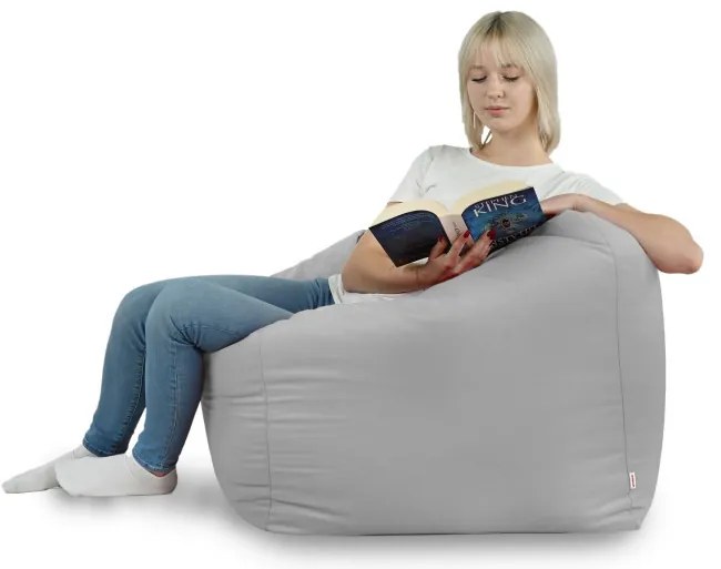 Sedací vak AMALFI svetlo sivý