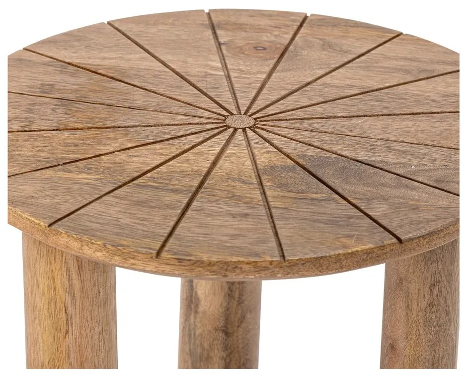 Okrúhly odkladací stolík z mangového dreva ø 40 cm Stella – Bloomingville