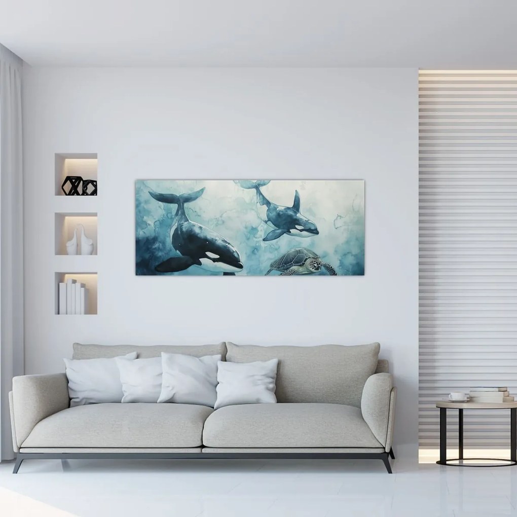 Obraz - Podmorská maľba (120x50 cm)