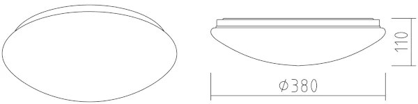 APLED - LED Stropné svietidlo LENS P TRICOLOR LED/24W/230V IP41 1680lm