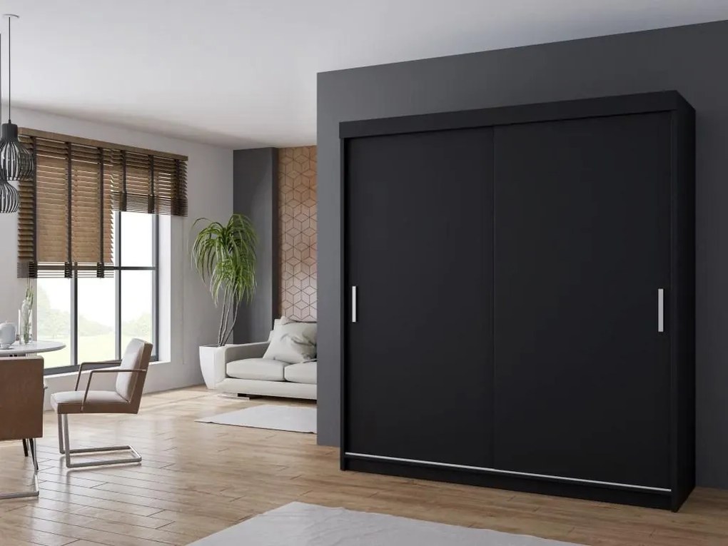 Šatníková skriňa Klasik 203, sivá