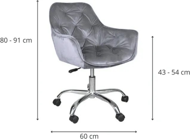 Kancelárske kreslo Q-190 VELVET, béžové