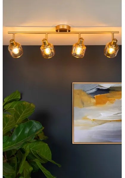 Lucide 77979/04/02 - Bodové svietidlo BJORN 4xE14/40W/230V zlatá