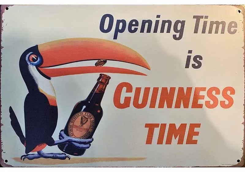 Ceduľa Guinness Time