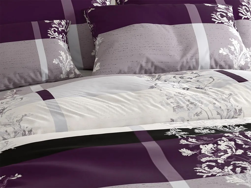 Obliečky z mikrovlákna LUXURY fialové Rozmer obliečky: 70 x 90 cm | 140 x 220 cm