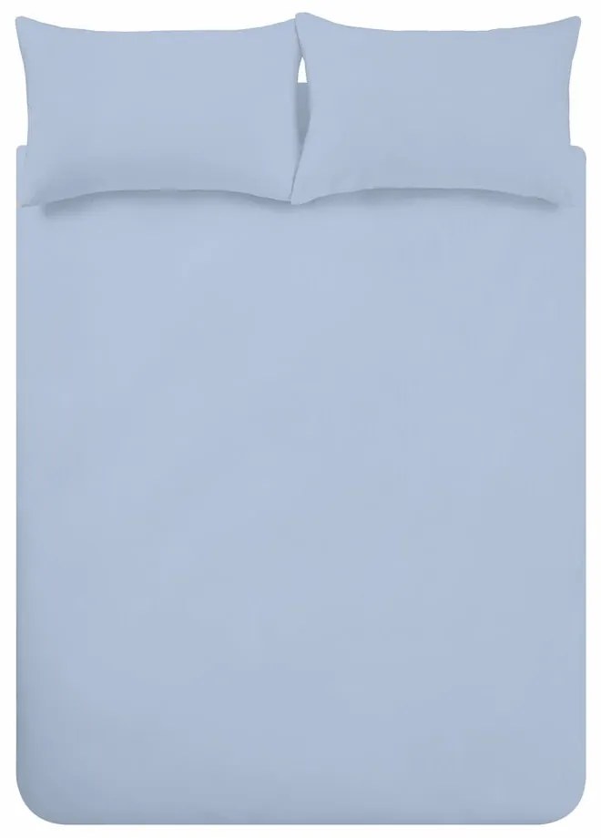 Svetlomodré flanelové obliečky na dvojlôžko 200x200 cm Brushed – Catherine Lansfield
