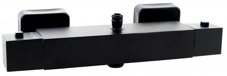 Erga Therm, nástenná sprchová termostatická batéria 150mm, čierna matná, ERG-YKA-BW.GB-THERM-BLK