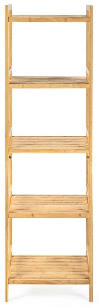 G21 Bambusový regál, 5 políc, 5 poschodí
