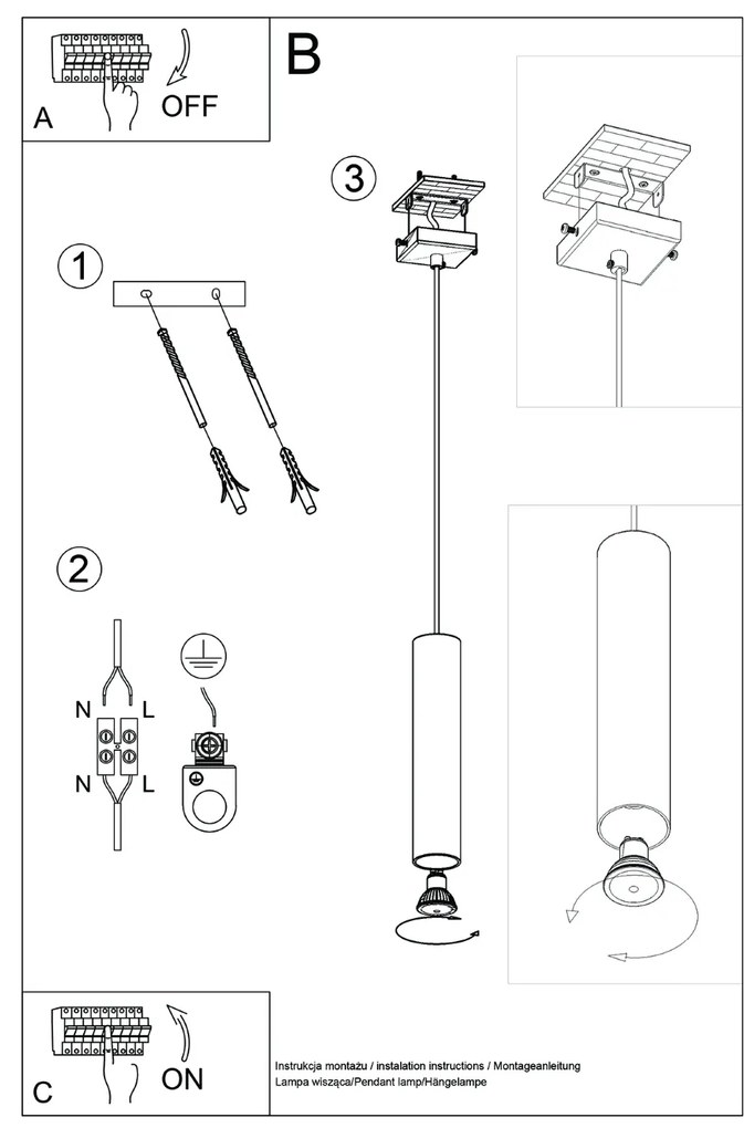 Závesné svietidlo Lagos, 1x béžové kovové tienidlo