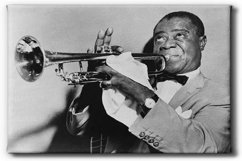 GLIX Louis Armstrong - obraz na plátne 60 x 40 cm