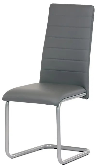 Autronic BONTEC Jedálenská stolička, čierna, ekokoža, DCL-402 BK Farba: Šedá