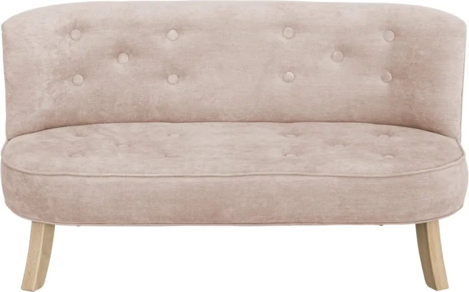 Detská sedačka špinavo ružová 25 cm Drevo