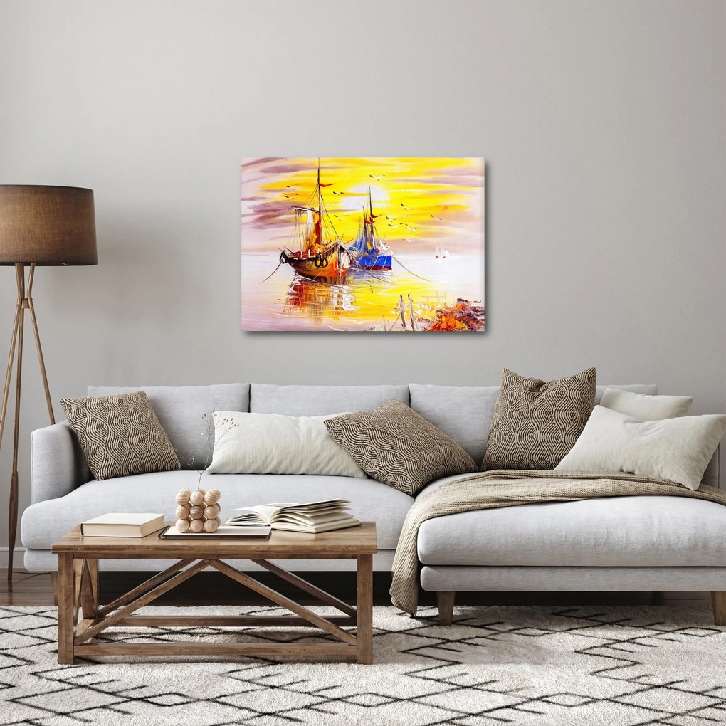 Obraz - Maľba loďou (70x50 cm)