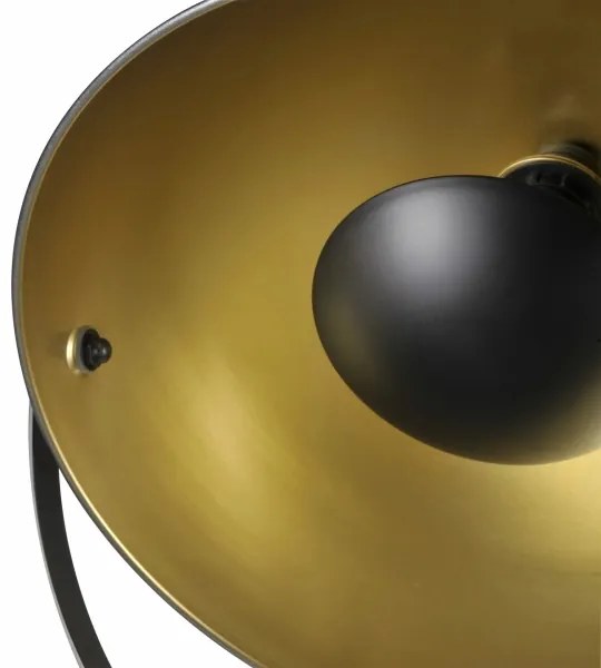Stojacia lampa MATYLDA 1xE27/20W/230V čierna/zlatá