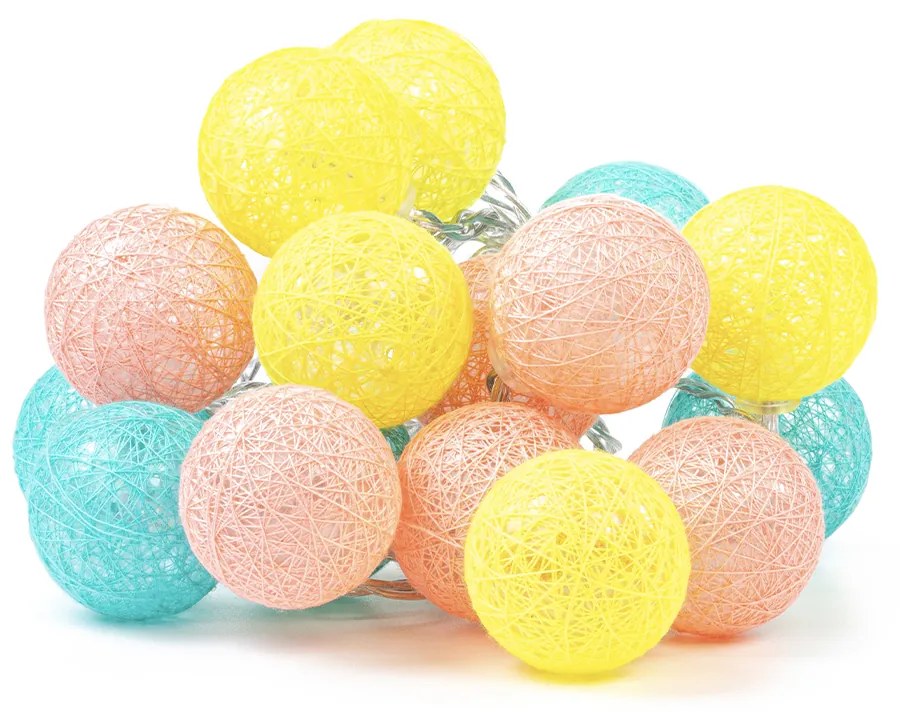 JJA Svietiace LED guličky Balls - Neónová