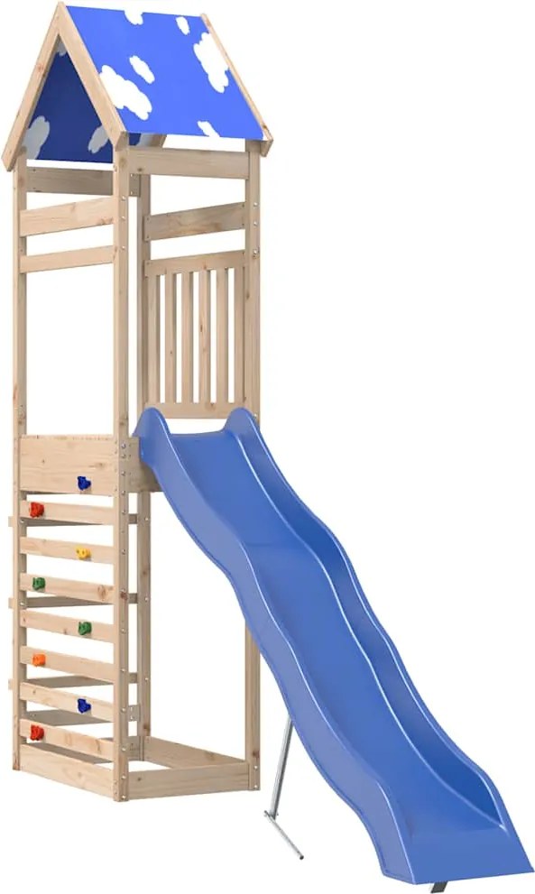 vidaXL Vonkajšia súprava na hranie masívna borovica