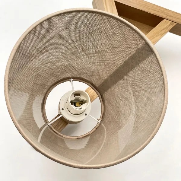 Brilagi - LED  Prisadený luster ANTHONY 3xE14/40W/230V dub/béžová