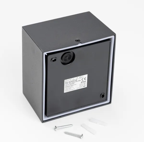 Brilagi - LED Vonkajšie nástenné svietidlo TERNI LED/12W/230V čierna IP44
