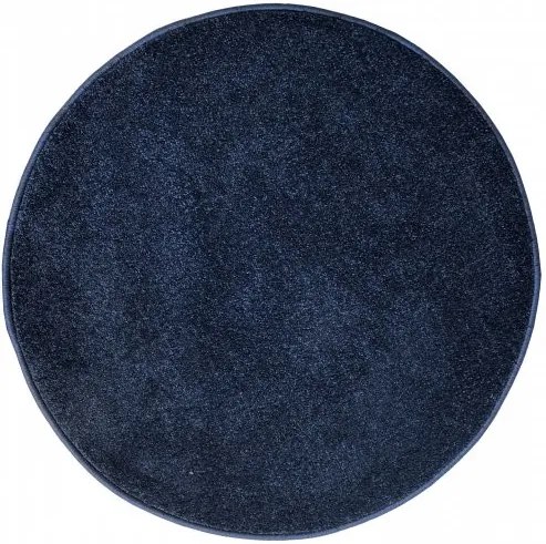 Vopi koberce Kusový koberec Eton Exklusive tmavě modrý kruh - 200x200 (průměr) kruh cm