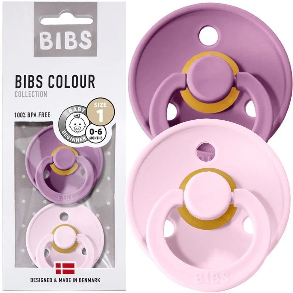 Kaučukové cumlíky BIBS Colour 0m+ 2ks Farba: čierna-horčicová