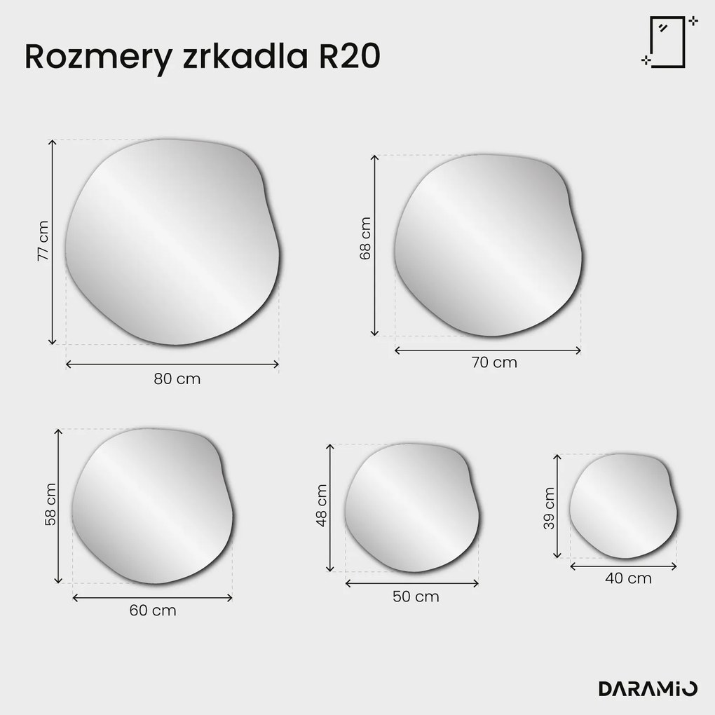 Zrkadlo Pure R20